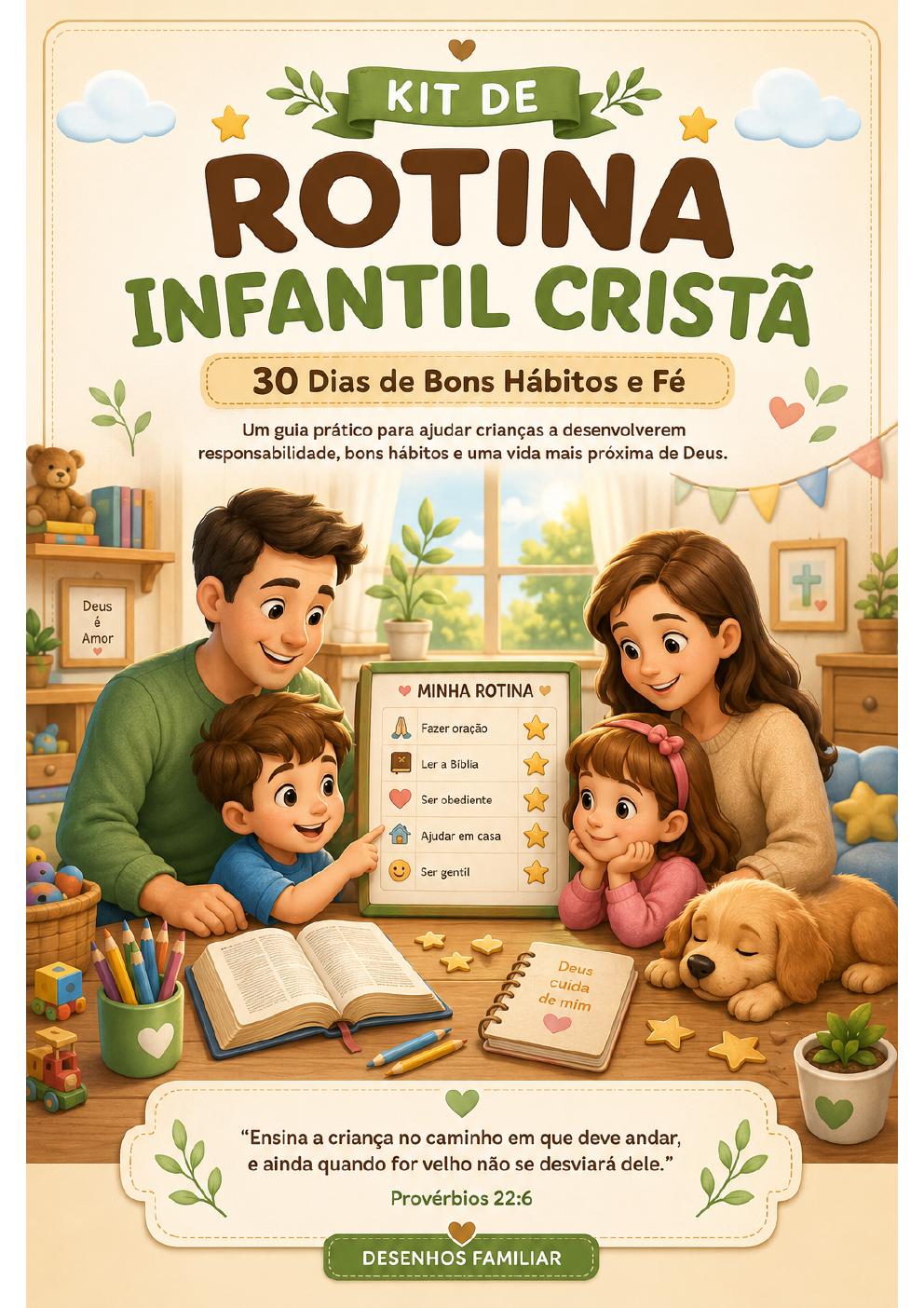 Capa do Kit Rotina Infantil Cristã